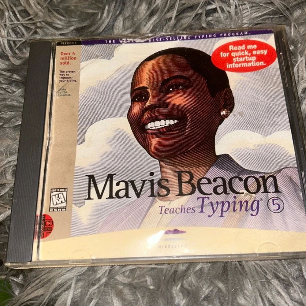 Retro Mindscape Mavis Beacon Teaches Typing 5 CD ROM PC Games